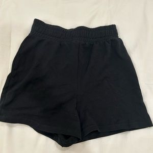 Zara black sweatshorts